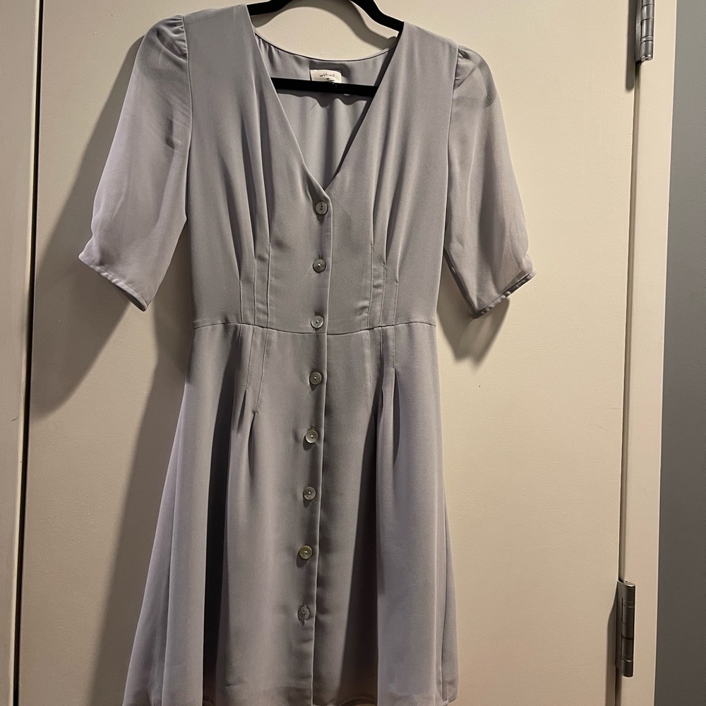 Wilfred button-front dress from Aritzia NWOT